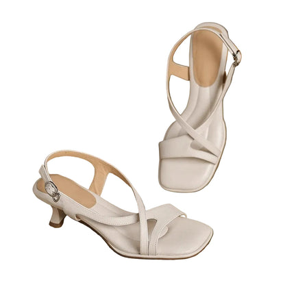 Lena | Chic Low Kitten Heel Slingback Sandal
