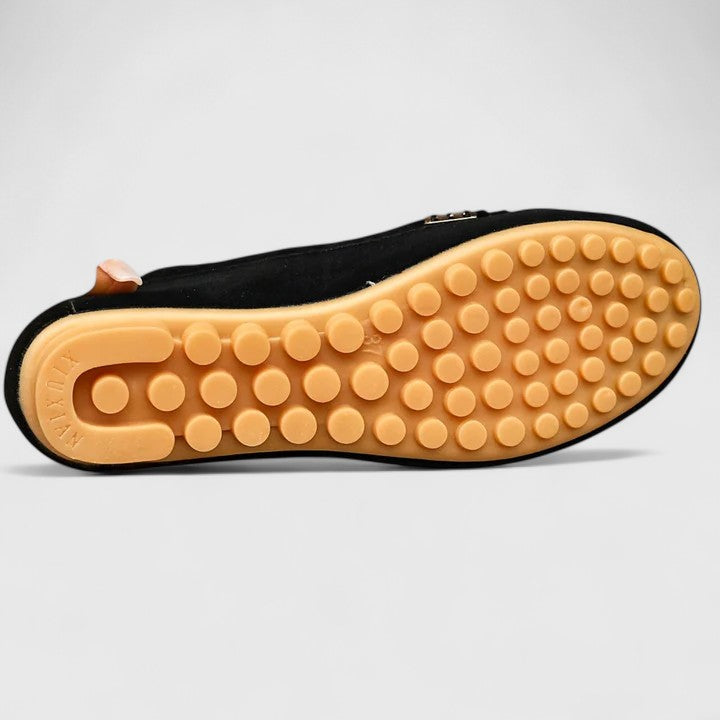 Lena | Chic Moc-Toe Loafers with Metal Accents