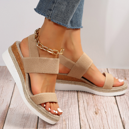Luna | Chic Open-Toe Flatform Sandals