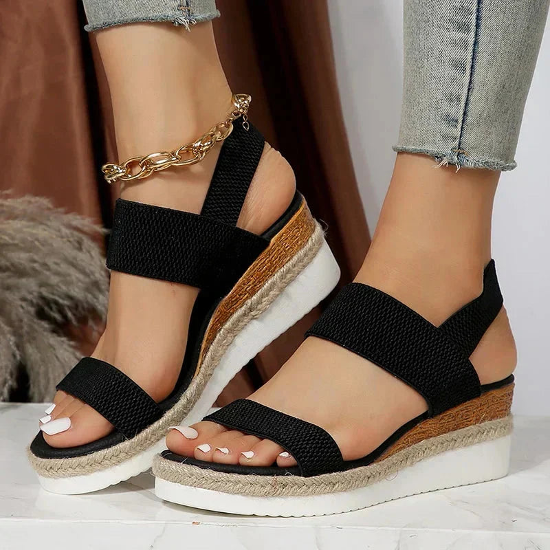 Luna | Chic Open-Toe Flatform Sandals