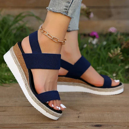 Luna | Chic Open-Toe Flatform Sandals