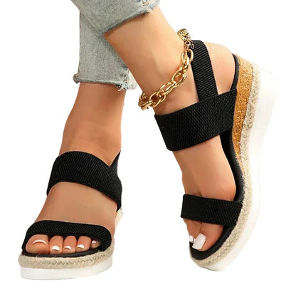 Luna | Chic Open-Toe Flatform Sandals