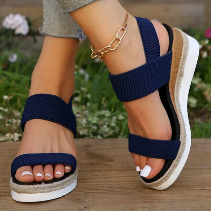 Luna | Chic Open-Toe Flatform Sandals