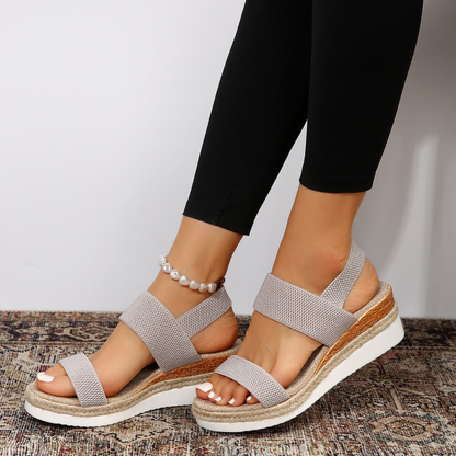 Luna | Chic Open-Toe Flatform Sandals