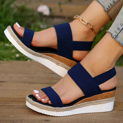 Luna | Chic Open-Toe Flatform Sandals