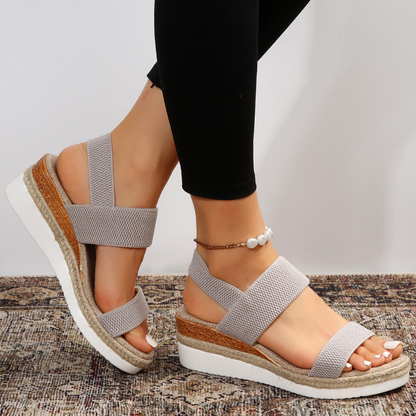 Luna | Chic Open-Toe Flatform Sandals