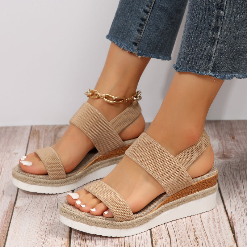Luna | Chic Open-Toe Flatform Sandals