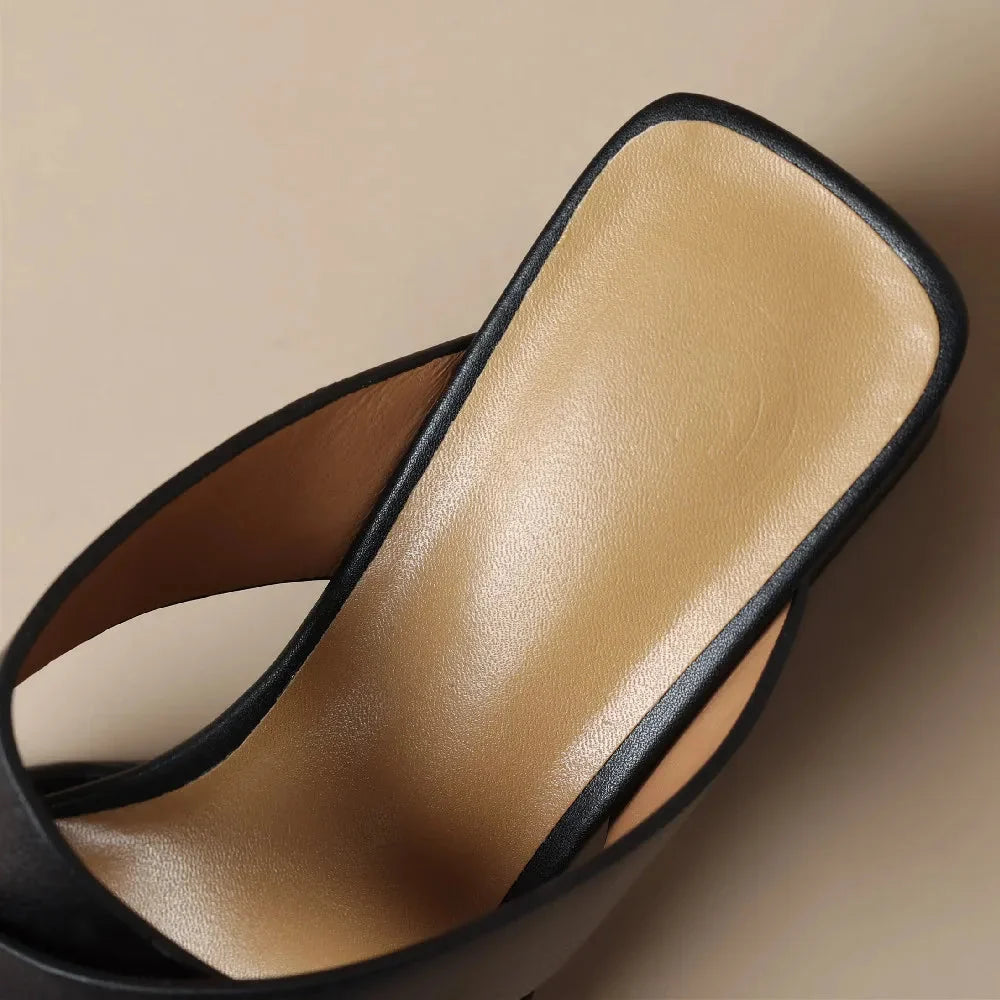 Lila | Chic Open Toe Block Heel Sandals