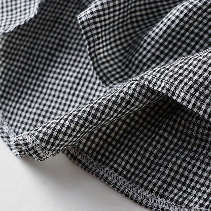 Clara | Plaid Button-Front Midi Dress