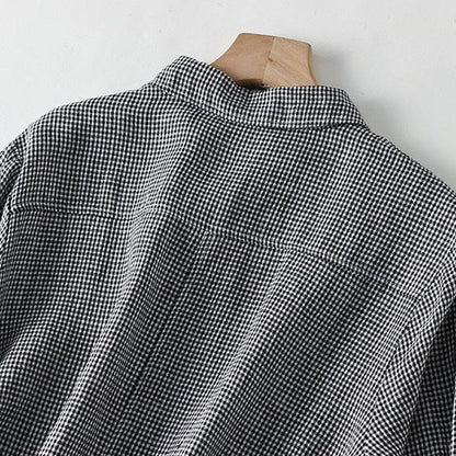 Clara | Plaid Button-Front Midi Dress