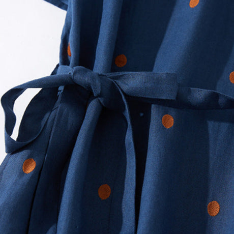 Lila | Printed Midi Dress with Waist Tie