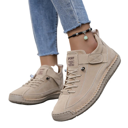 Lena | Sleek Slip-On Sneakers with Velcro Strap
