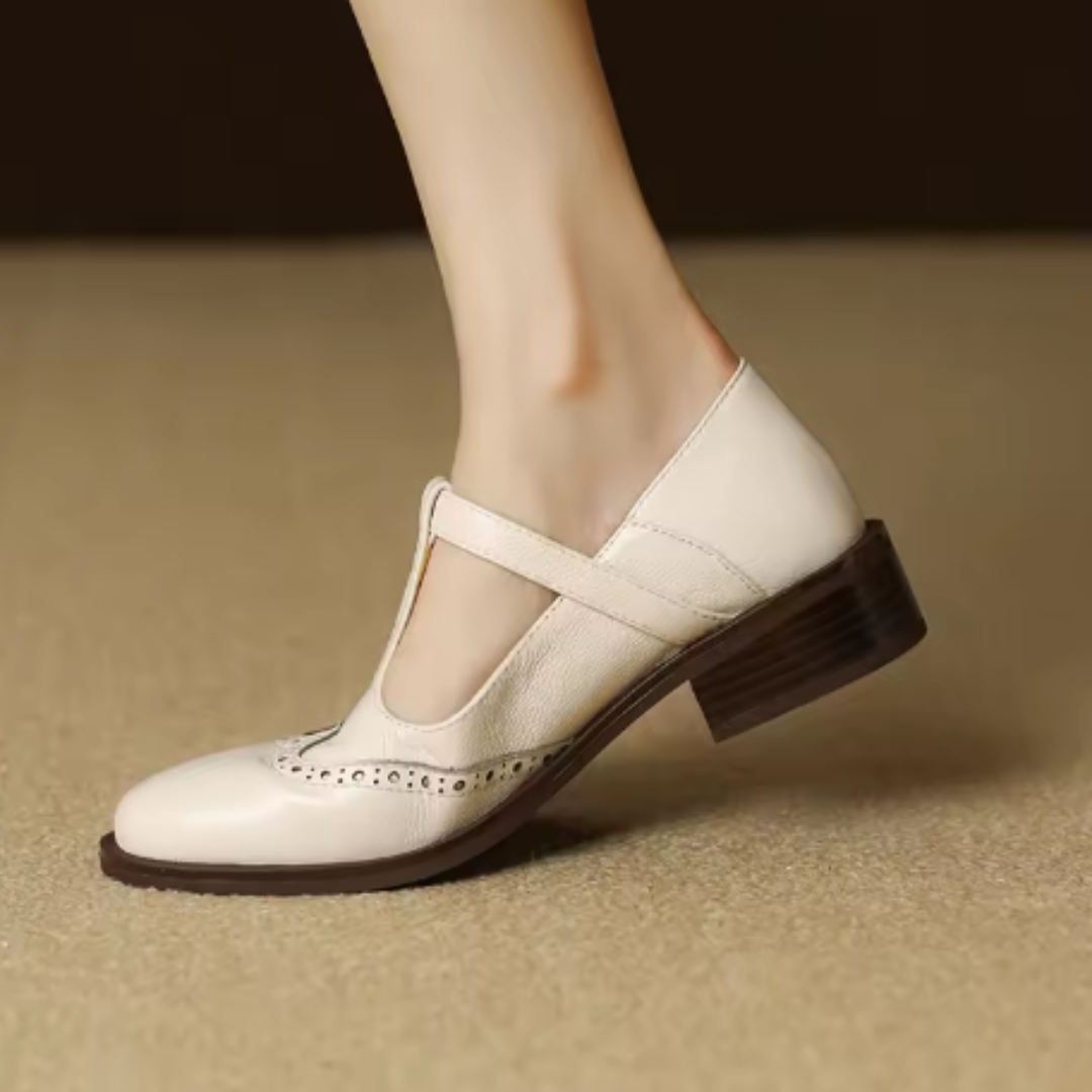 Lila | T-Strap Block Heel Mary Jane Shoes