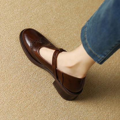 Lila | T-Strap Block Heel Mary Jane Shoes