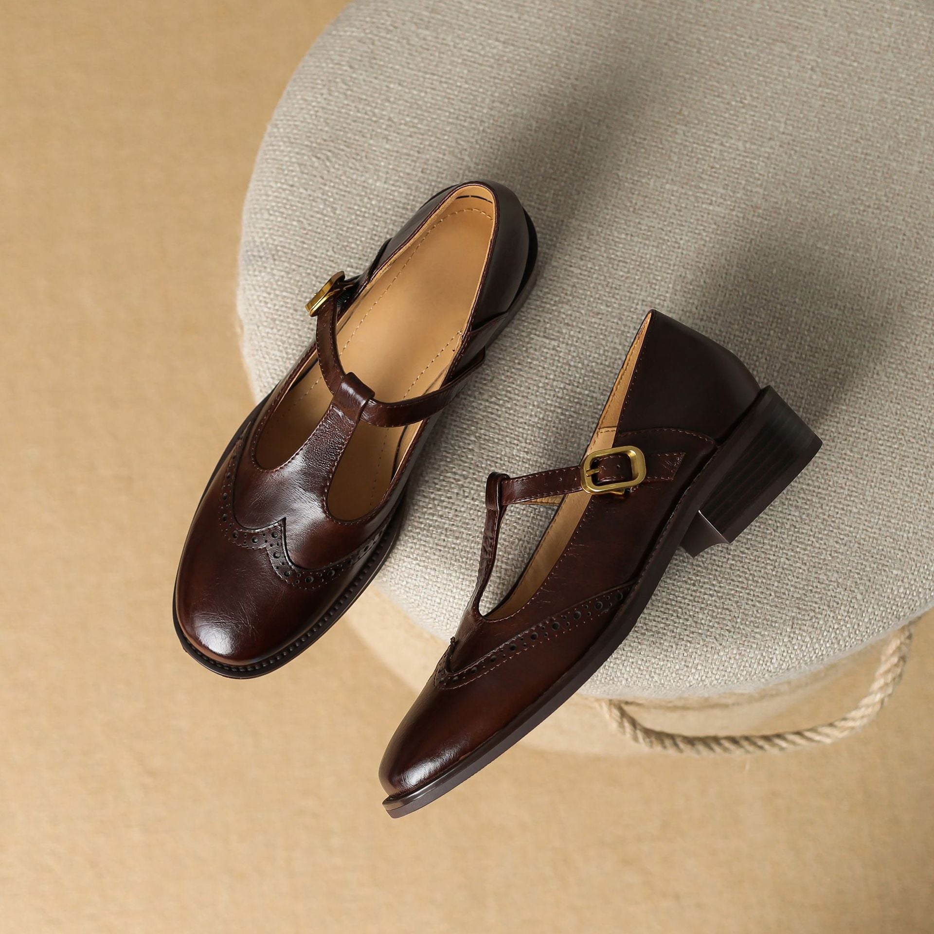 Lila | T-Strap Block Heel Mary Jane Shoes