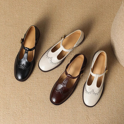 Lila | T-Strap Block Heel Mary Jane Shoes