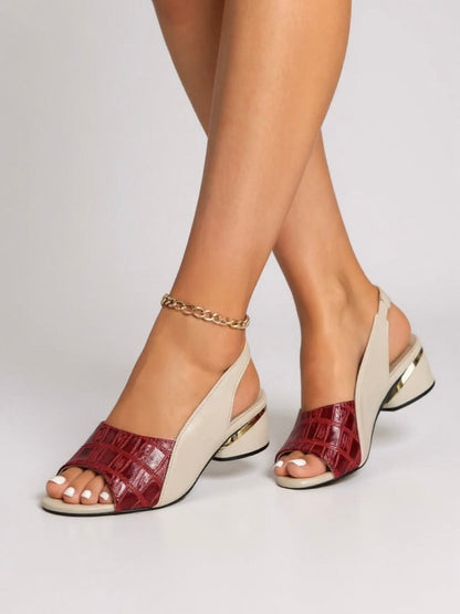 Lila | Two-Tone Slingback Heels